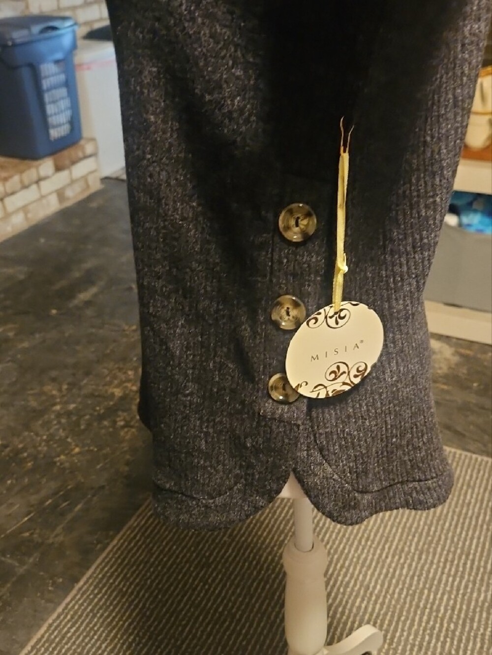 Misia Charcoal Gray Knit Sweater - Picture 3 of 6